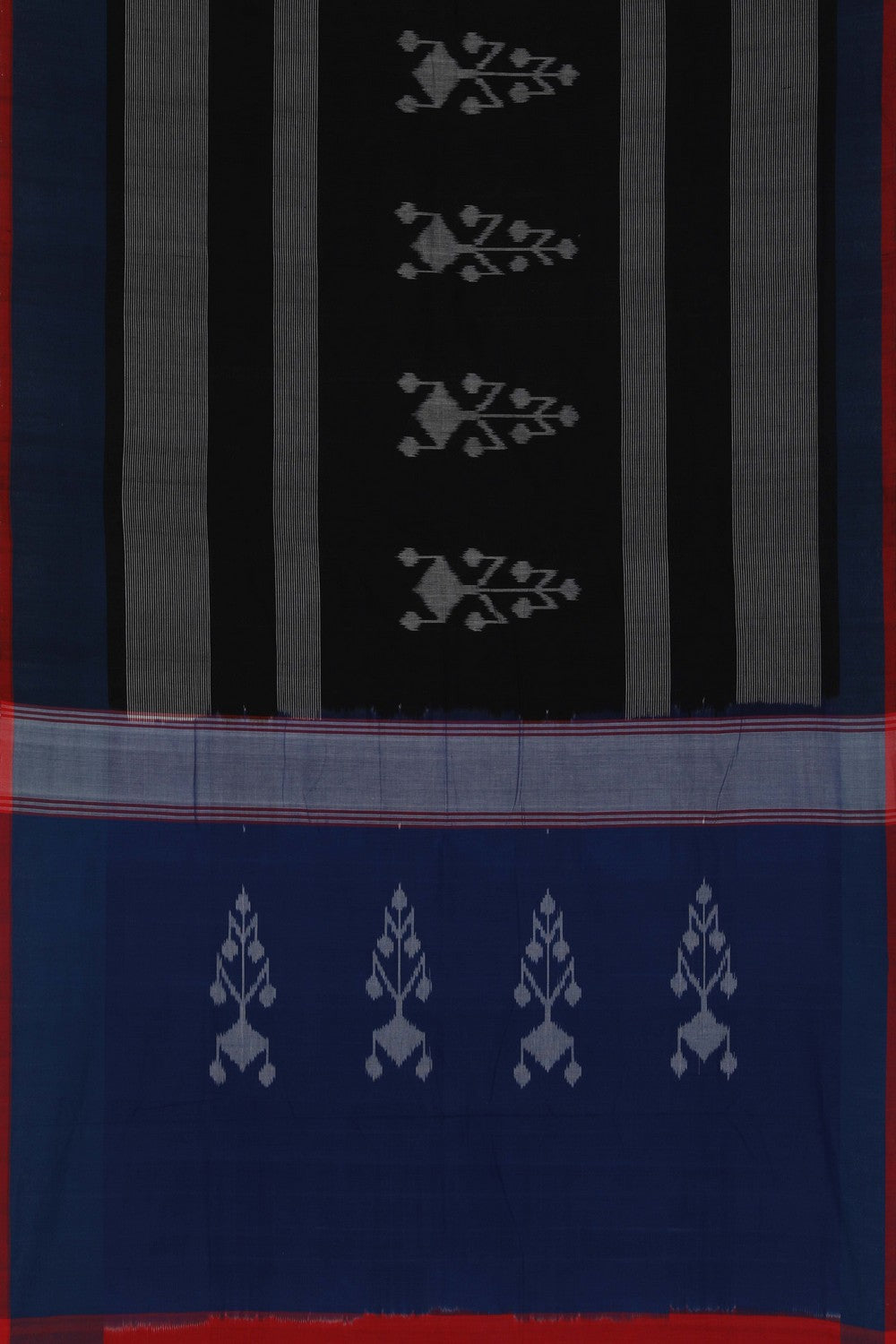 Image of Pochampally Ikat Black Saree